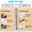 B5 9-Hole Ring Binder Mechanisms, 4 Set Binder Spine Replacement for Binder Planners,2cm, Silver 3