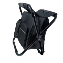 Simple Transport Camp Chair With Cooling Zone Fast-Black