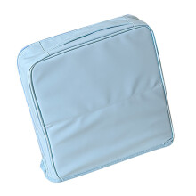 Mehrschichtige Kosmetiktasche aus PU-Leder mit vertikalem-Blau