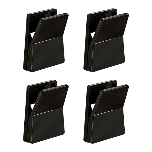 Moderne Klebehaken, 4er-Pack, langlebige und stilvolle-Schwarz