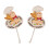 Multi Purpose Decorative Resin Adhesive Hooks for Bathroom-1 1