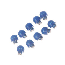 10 stuks rubberen haarschaardempers voor salon of-Blauw
