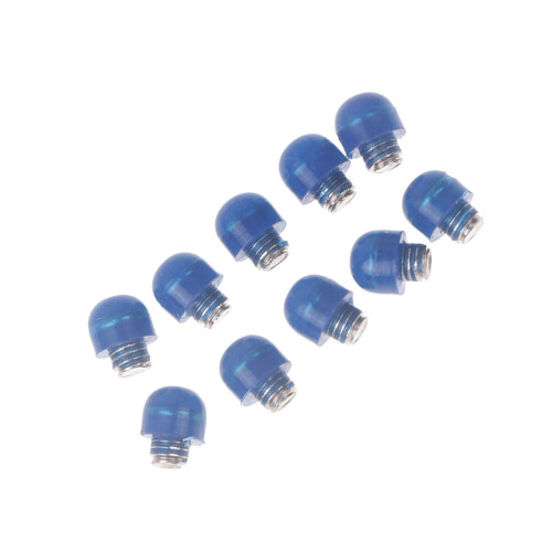 10Pcs Hair Scissors Rubber Silencers Replacement Screw-Blue