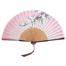 Artistic Handmade Bamboos Fan With Flowing Tassels For-04