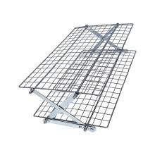 Adjustable Wire Shelf For Picnic Camping And-Silver two layers