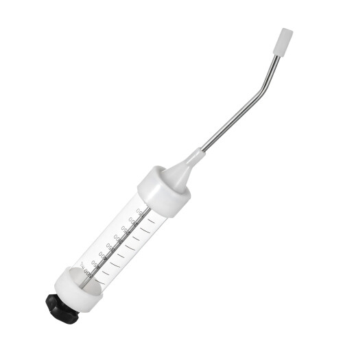 Pluimveevoederhulpmiddel 500 ml plastic spuiten met afneembaar