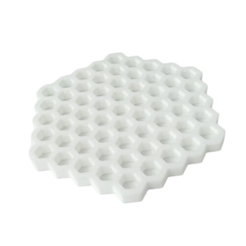 Honeycomb Shape Cup Coaster 3D Printed Heat Resistant-White