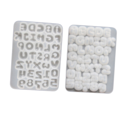 Number and Letter Silicone Molds Keyboard Charm Silicone Molds