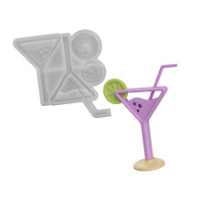 Drink Cup Shape Silicone Candle Molds For Crafting Gypsum