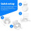 Uchwyt Ścienny do Routera  Deco BE23/BE25/BE3600/BE5000 Wifi 7, System Ścienny do Domu WiFi, 2 Szt. 2