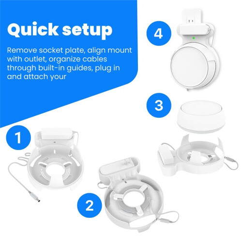 Uchwyt Ścienny do Routera  Deco BE23/BE25/BE3600/BE5000 Wifi 7, System Ścienny do Domu WiFi, 2 Szt. 1