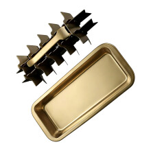 Edelstahl-Eiswürfelschale mit Hebeln für die Herstellung-Gold