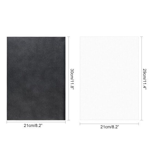 150Pcs Black And White Carbon Transfer Tracing Paper Pack With 5 2