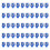 Creative Scholar Cap Inspiriert Leckerli-Halter,-Blau 1