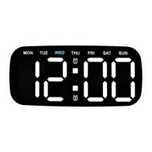 Réveil numérique pour chambre à-2817 coque noire blanche