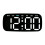 LED Digital Alarm Clock with 3 Brightness-2817 black shell whi 1