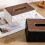 Moderner geometrischer Holzdeckel-Taschentuchbox-Halter-Schwarz 2