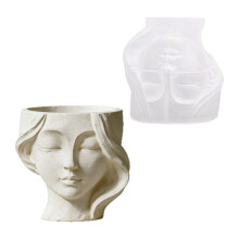 Sleep Beauty Sculpture Silicone Molds For Candle Cup Pen Cup
