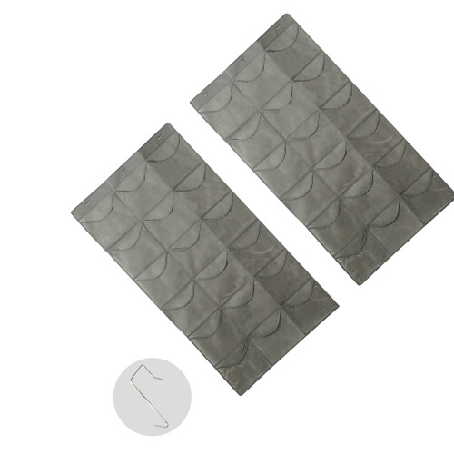 Modern Style Over The Door Storage Solution With 18-Gray