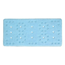 Gentle PVC Bath Mat Slip Resistant With Powerful Suction-Blue