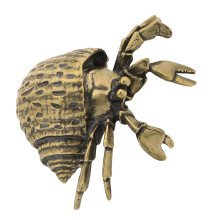 Einsiedlerkrebs-Figur, Dekoration, Metall-Tierstatue,