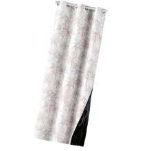 Thermal Insulated Black Out Floral Curtain For Noise-OF 140x260