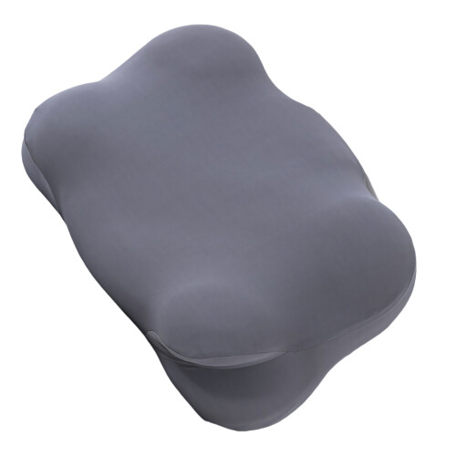 Soft Butterfly Memory Foam Pillow Detachable Cover-dark gray
