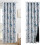 Verdunkelungsvorhang mit Blumenmuster,-hellblau 140x260 3