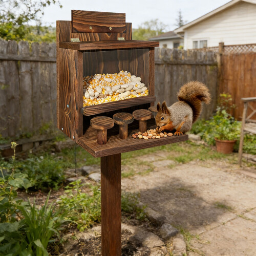 Decorative Garden Creature Feeding Station Open Structure-small 1
