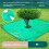 Garden Tree Pruning Tarp Waterproof-200cm hole diameter  60cm 6