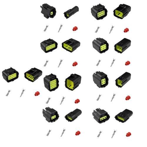 Universal Waterproof Electrical Connection Plugs set-16 holes 2