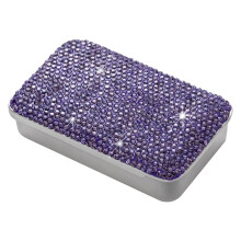 Mallette de rangement élégante à ouverture coulissante-Violet