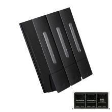 Elegant Wall Mount Soap Dispenser For Shower 1200ml-Black