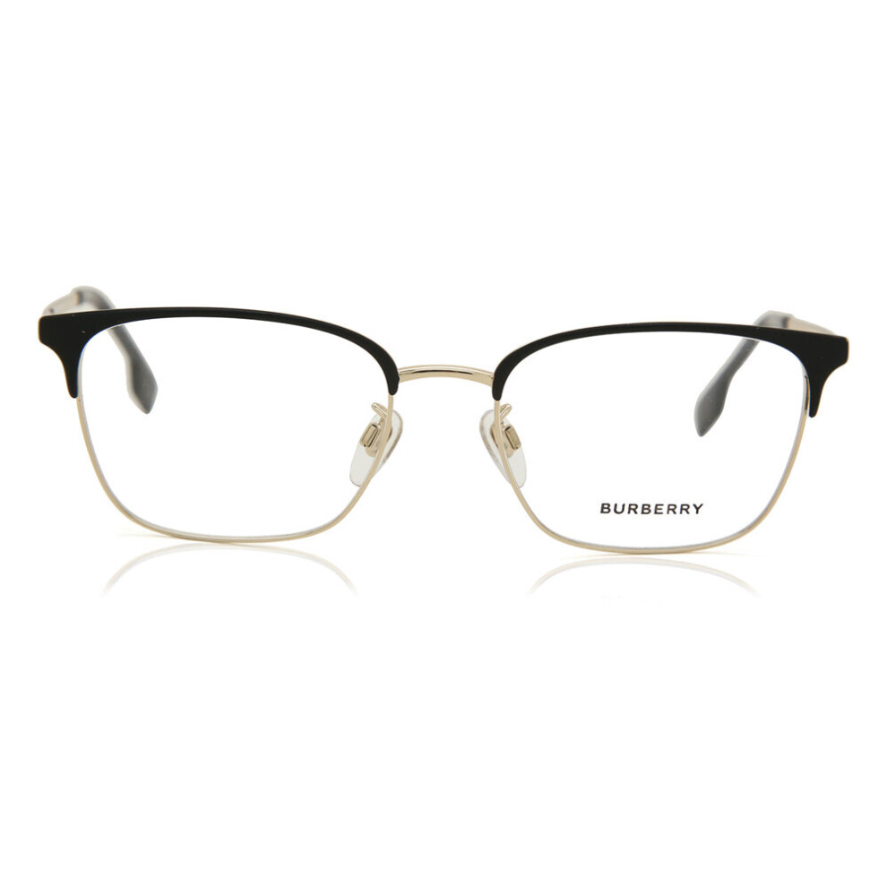 Burberry Men's Black Man Be1338d 1017 Optical Frames Metal Squared Normal - Image 3
