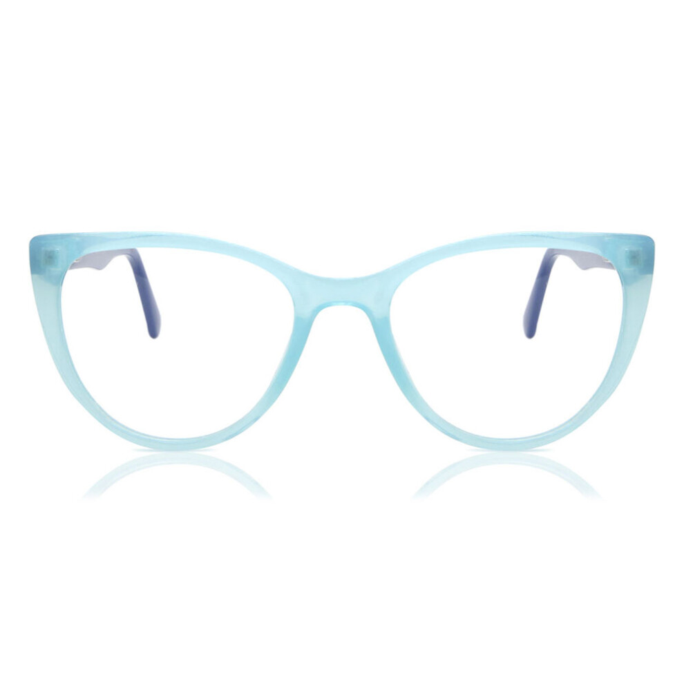 Smartbuy Collection Full Rim Cat Eye Milky Blue Silja Cp113b Women Eyeglasses