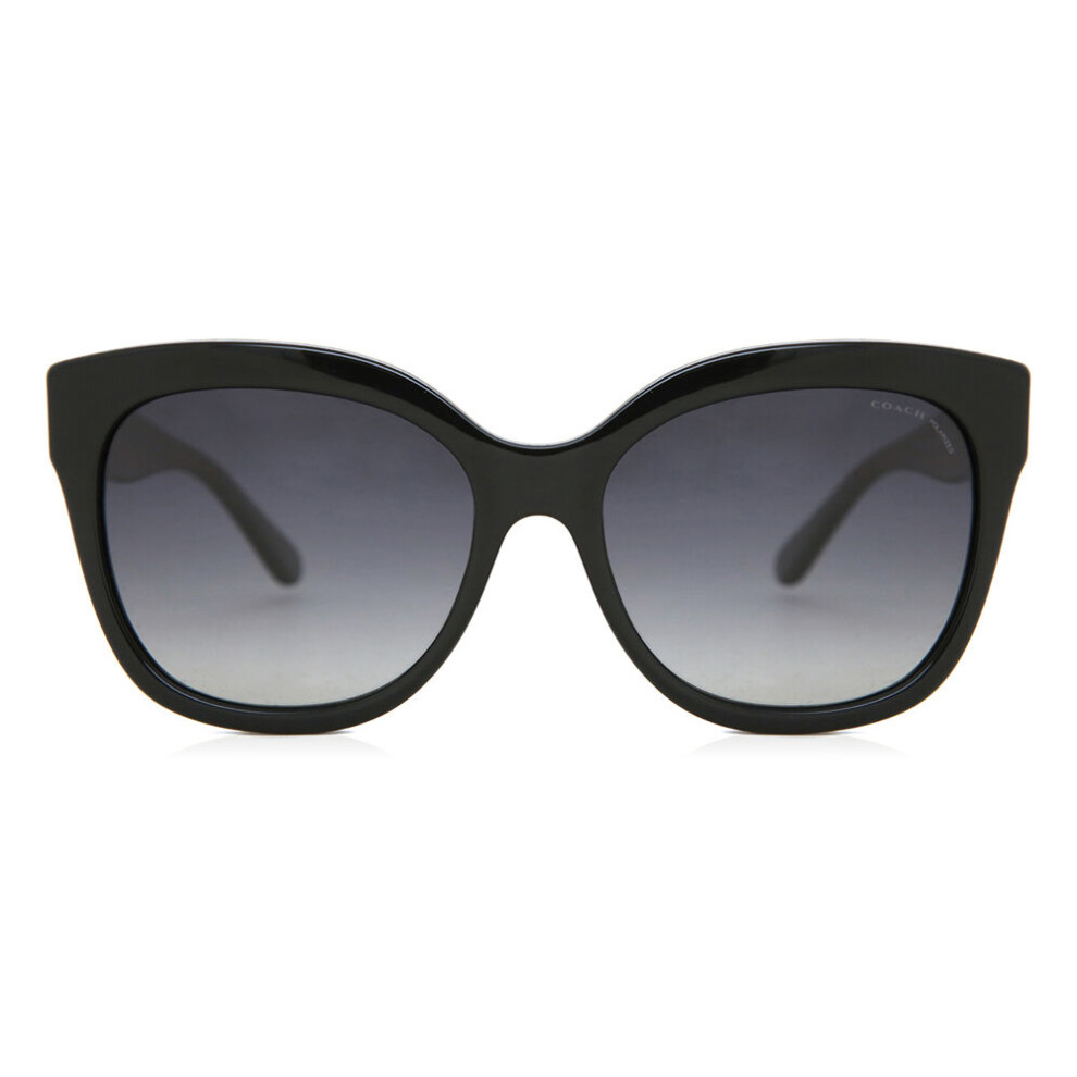 Coach Hc8264 L1083 Polarized 5002T3 Women New Sunglasses Black