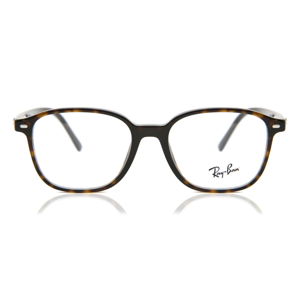 Ray - Ban Unisex Transparent Ray - Ban Rx5393 Leonard 2012 Optical Frames Acetate Turtle Squared Normal - Image 4