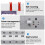 EARU ATS Dual Power Automatic Transfer  4P 63A Emergency Power Automatic Transfer  110V 4P 2PCS Power Grid 2