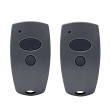 Twee draagbare afstandsbedieningen voor garagedeuren op 868,3 MHz, compatibel met Marantec D302-868, D304-868, D384-868, D321-868 en D32.