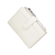 Bifold Clutch Purse,Minimalist Credit Card Holder,Women's-Beige