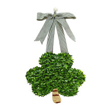 Charming Style Artificial Shamrocks Door Hanging festives-Green