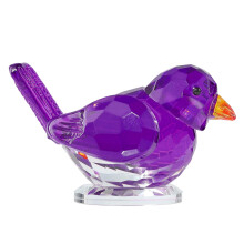 Crystal Bird Figure Animal Sculpture for Home-Little bird grape