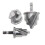 Pack of 3 Helical Drill Bits Hex Shank for Water Pipe-Silver 1