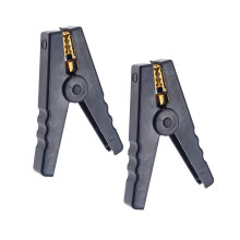 Pack of 2 High Conductivity Copper Alligator Clip-black Small