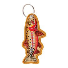 Lustiger und farbenfroher Stoff-Fisch-Schlüsselanhänger,-NR35