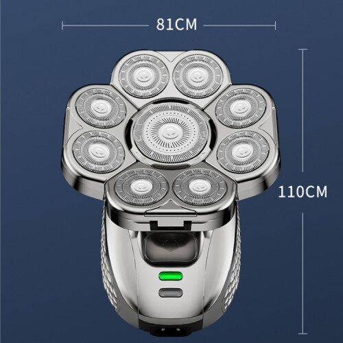 Compatible Single-Unit 9-Blade Multi-Functional Usb Shaver, Fully Washable Men'S Hair Clipper Single Machine 2