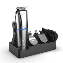 6 In 1 Hair Clipper Grooming Set Rechargeable Razor Carving Nose Hair Trimmer EU Plug