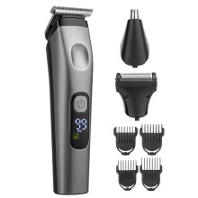 Tagliacapelli elettrico multifunzione 3 in 1 per uso domestico, rasoio e rifinitore per peli del naso.