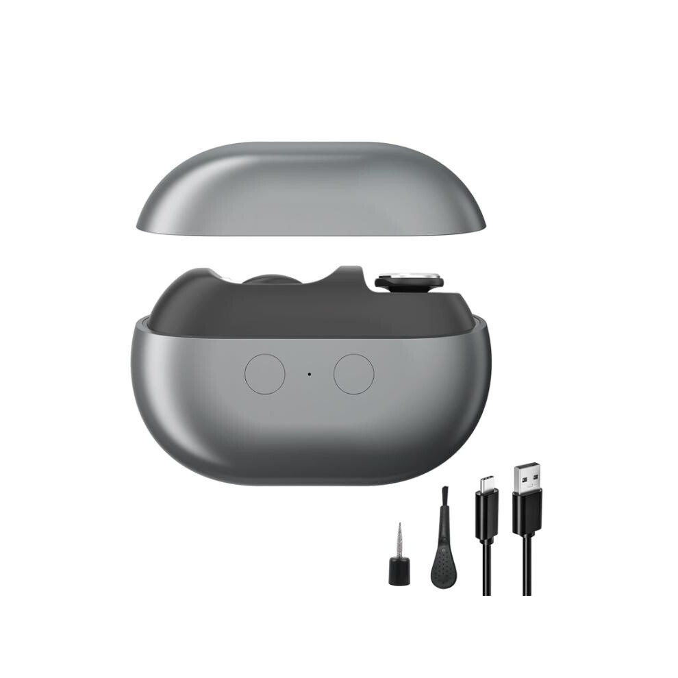 3-in-1 Electric Nail Clipper and Filer with Magnetic Cap (M7 Gray)