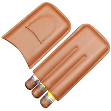 Tragbares Zigarrenholster mit versiegeltem Humidor, Reiseetui Snow Plus, Farbe: Braun